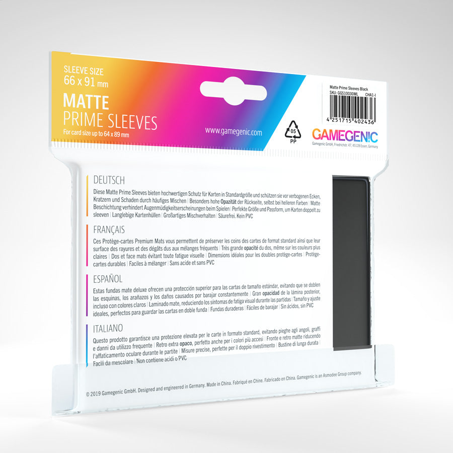 MATTE Prime Sleeves: Black | Deep Dive Games St. Marys