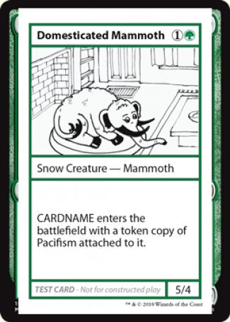 Domesticated Mammoth (2021 Edition) [Mystery Booster Playtest Cards] | Deep Dive Games St. Marys