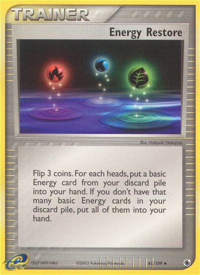 Energy Restore (81/109) [EX: Ruby & Sapphire] | Deep Dive Games St. Marys
