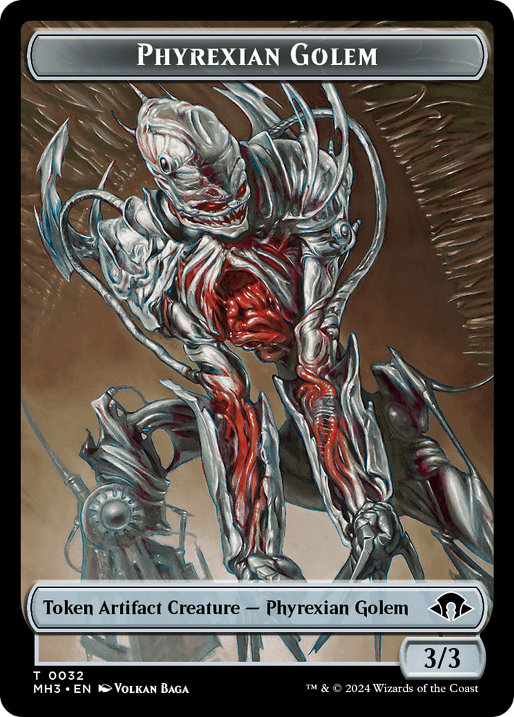 Phyrexian Golem Token [Modern Horizons 3 Tokens] | Deep Dive Games St. Marys