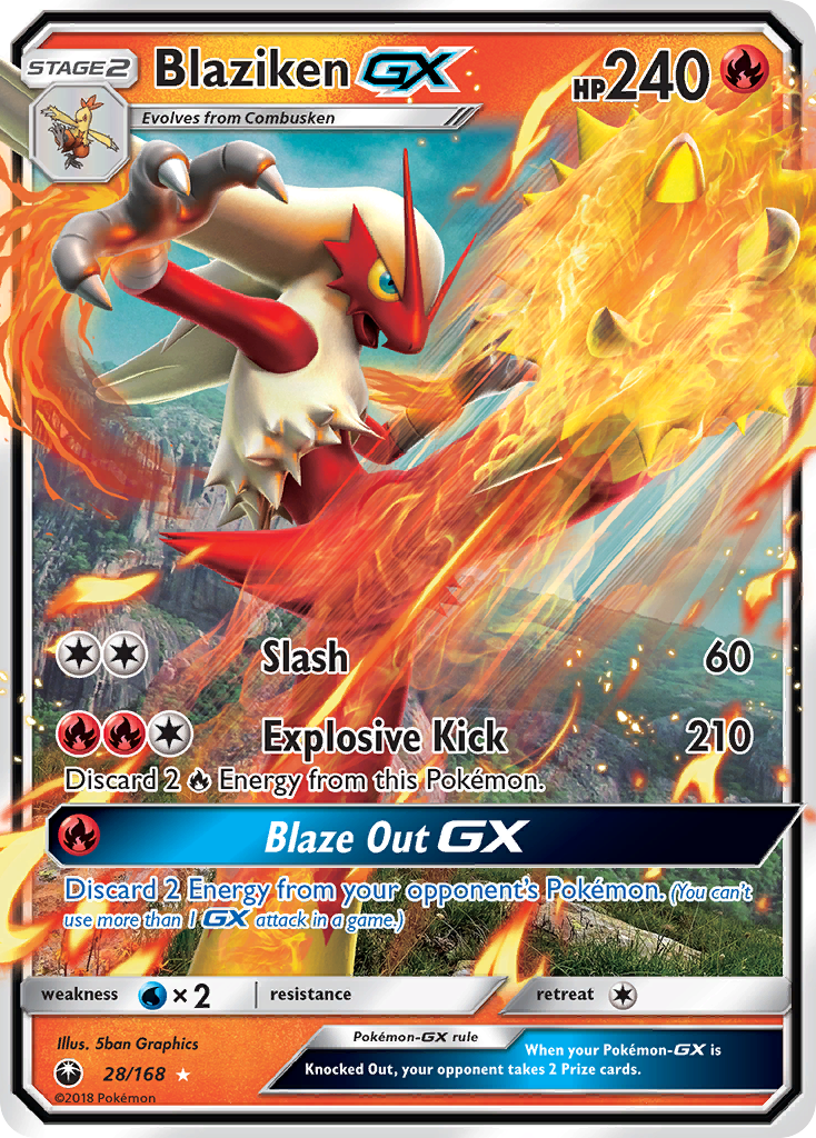 Blaziken GX (28/168) [Sun & Moon: Celestial Storm] | Deep Dive Games St. Marys