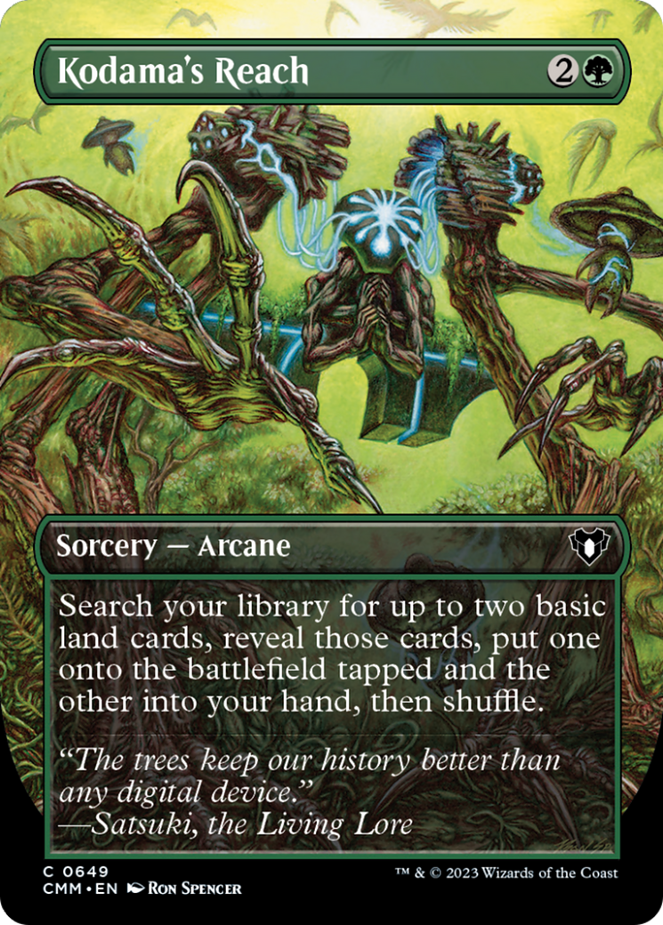 Kodama's Reach (Borderless Alternate Art) [Commander Masters] | Deep Dive Games St. Marys