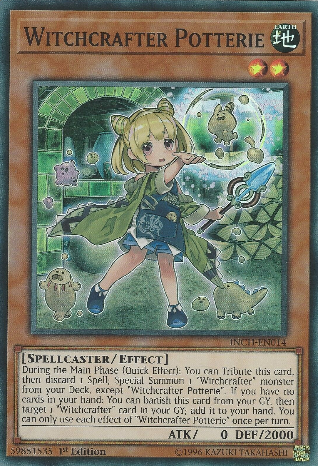 Witchcrafter Potterie [INCH-EN014] Super Rare | Deep Dive Games St. Marys