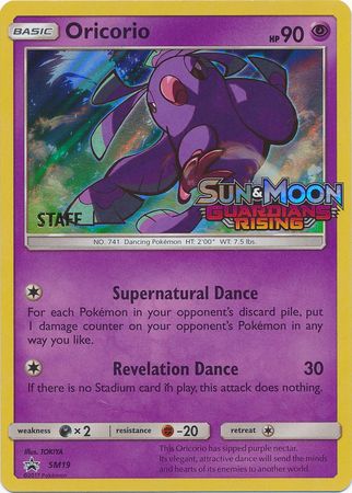 Oricorio (SM19) (Staff Prerelease Promo) [Sun & Moon: Black Star Promos] | Deep Dive Games St. Marys