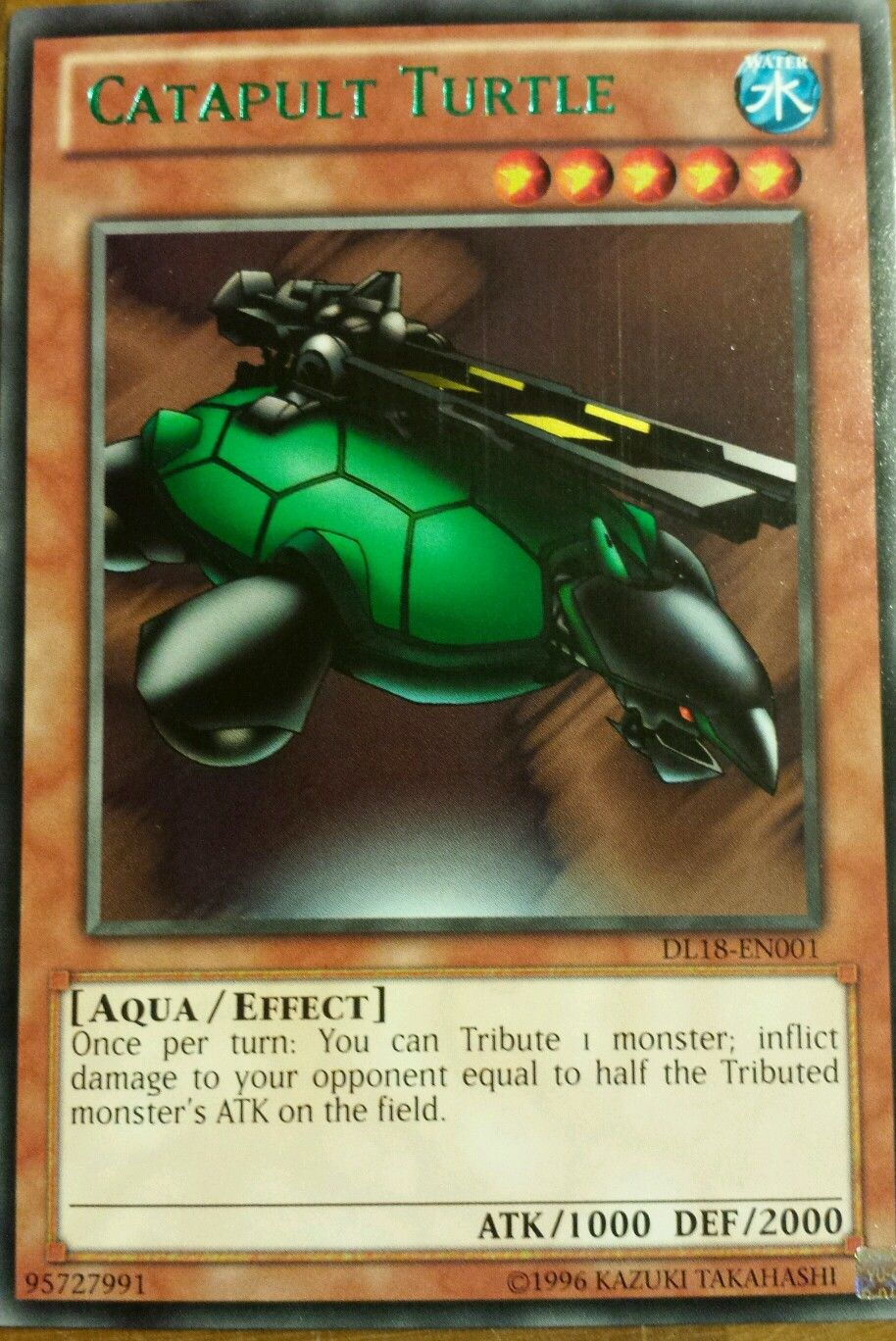 Catapult Turtle (Green) [DL18-EN001] Rare | Deep Dive Games St. Marys