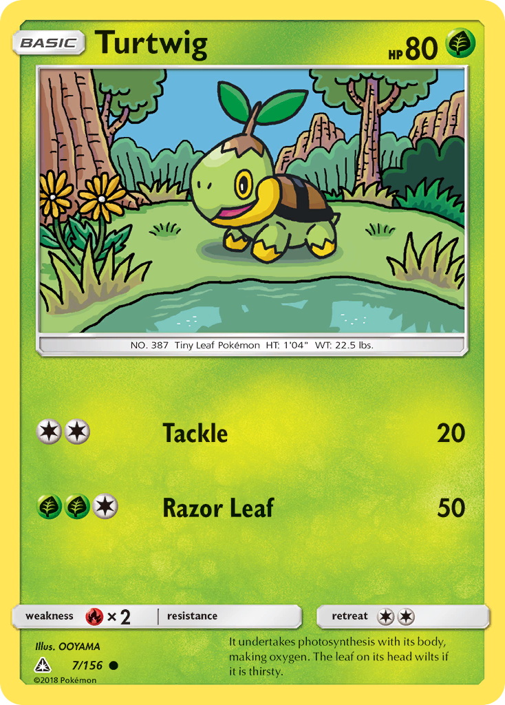 Turtwig (7/156) [Sun & Moon: Ultra Prism] | Deep Dive Games St. Marys