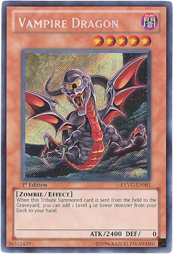 Vampire Dragon [EXVC-EN081] Secret Rare | Deep Dive Games St. Marys