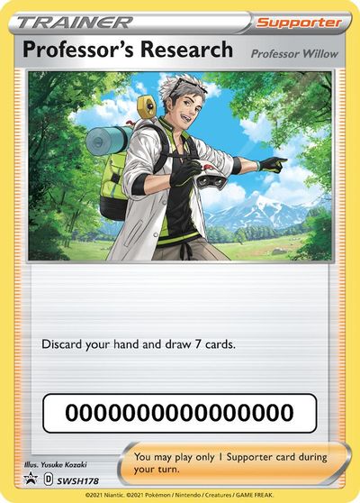 Professor's Research (SWSH178) (Pokemon Go Code) [Sword & Shield: Black Star Promos] | Deep Dive Games St. Marys