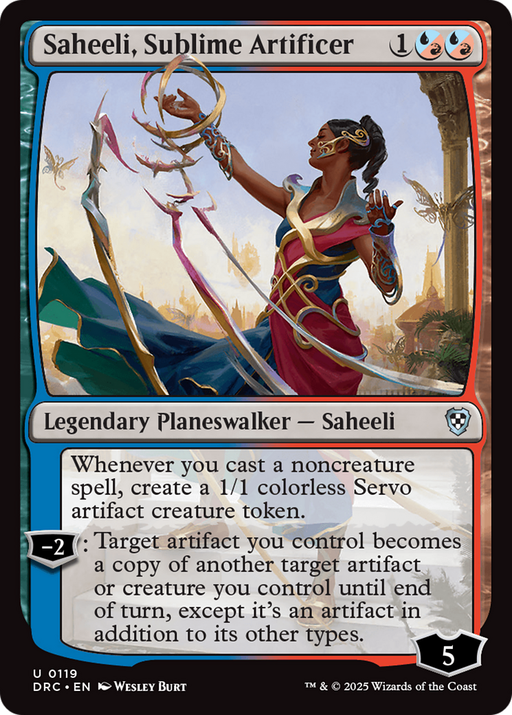 Saheeli, Sublime Artificer [Aetherdrift Commander] | Deep Dive Games St. Marys