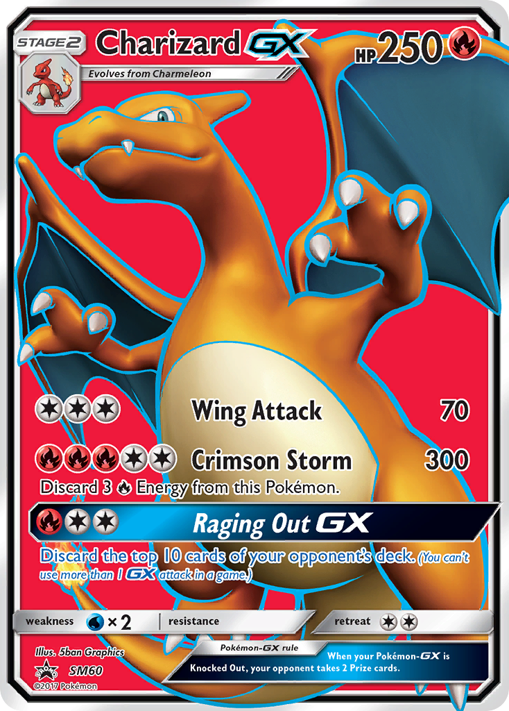 Charizard GX (SM60) [Sun & Moon: Black Star Promos] | Deep Dive Games St. Marys