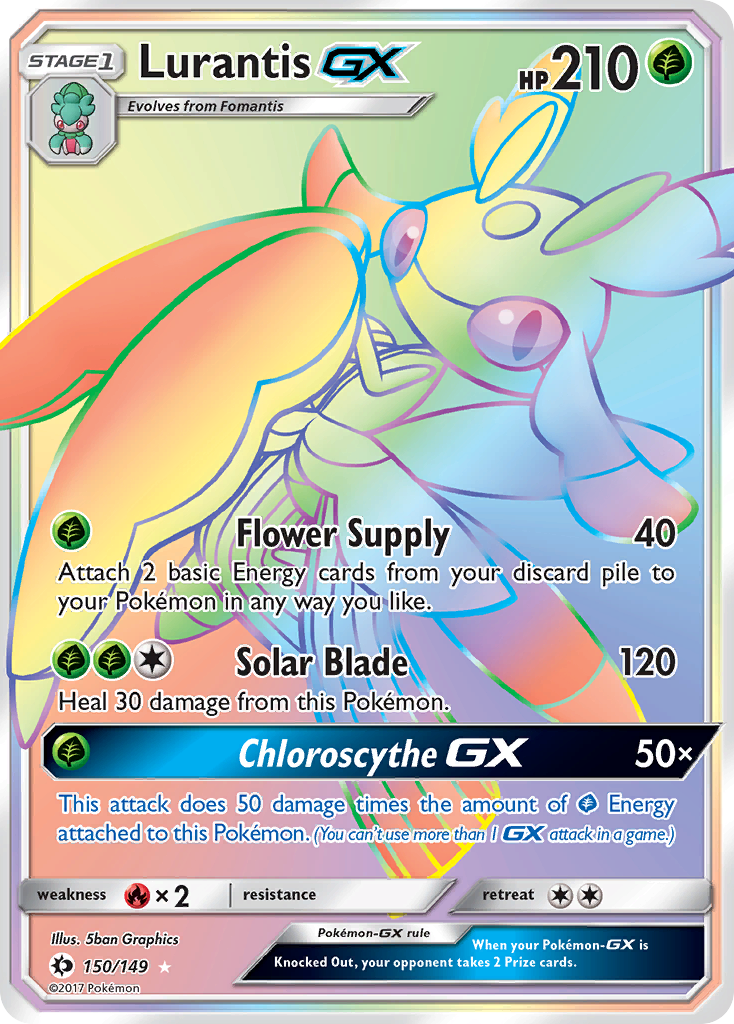 Lurantis GX (150/149) [Sun & Moon: Base Set] | Deep Dive Games St. Marys