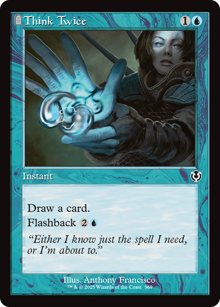 Think Twice (Retro Frame) [Innistrad Remastered] | Deep Dive Games St. Marys