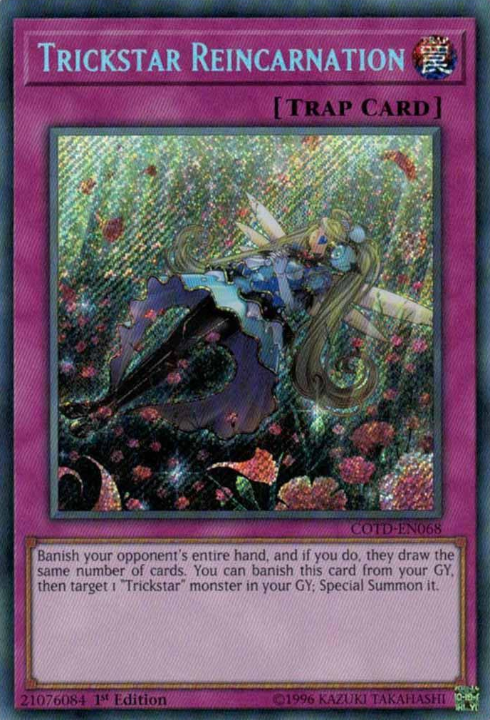 Trickstar Reincarnation [COTD-EN068] Secret Rare | Deep Dive Games St. Marys