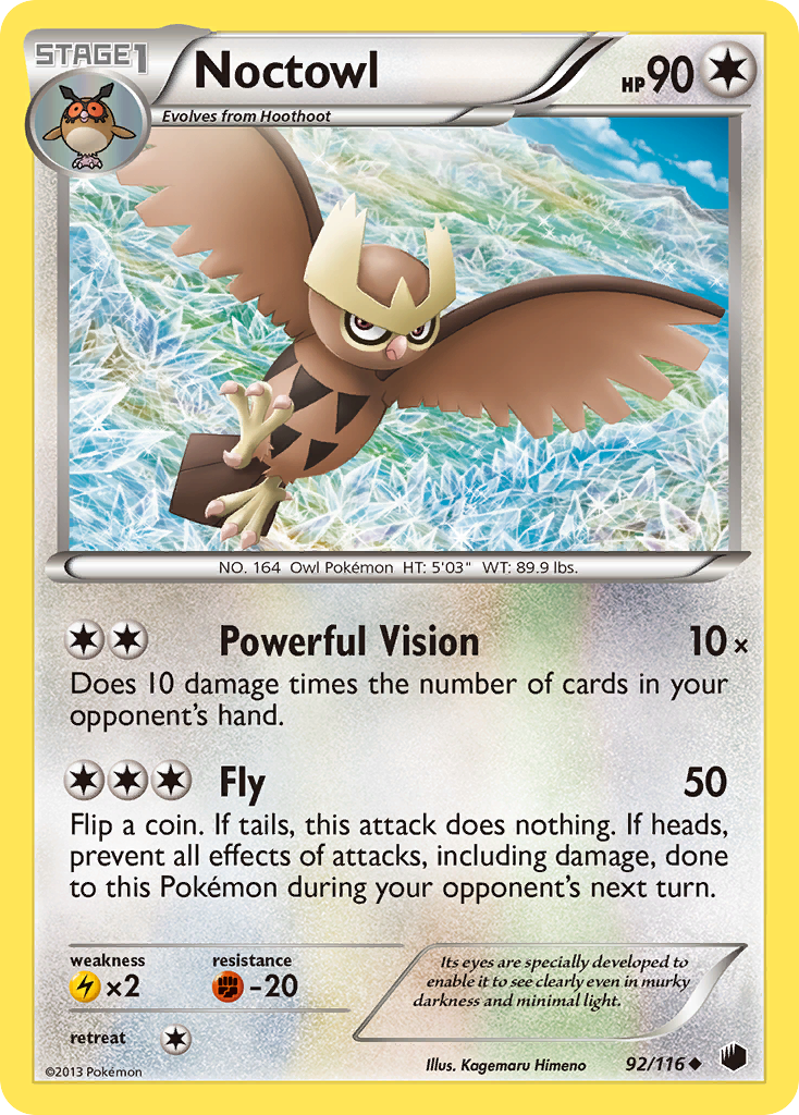 Noctowl (92/116) [Black & White: Plasma Freeze] | Deep Dive Games St. Marys