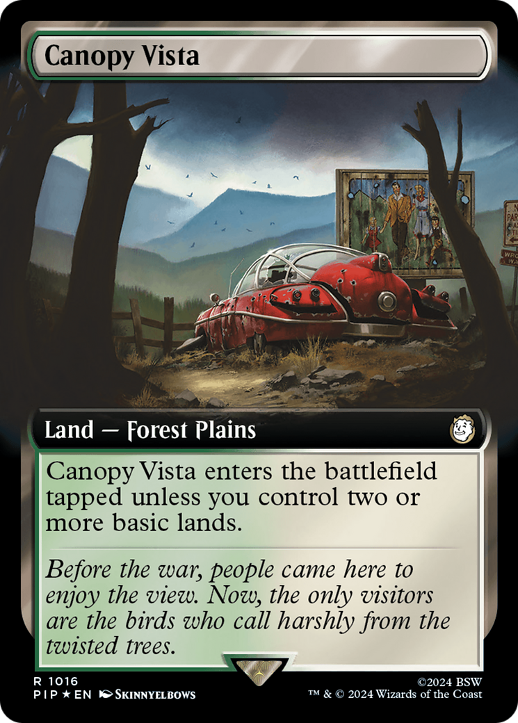 Canopy Vista (Extended Art) (Surge Foil) [Fallout] | Deep Dive Games St. Marys