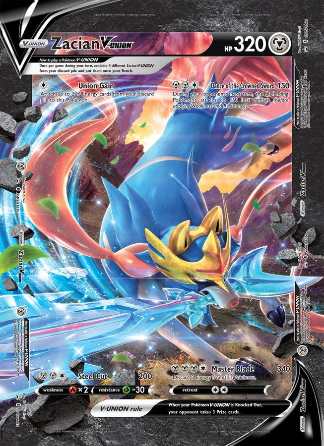 Zacian V-Union (Jumbo Card) [Sword & Shield: Black Star Promos] | Deep Dive Games St. Marys