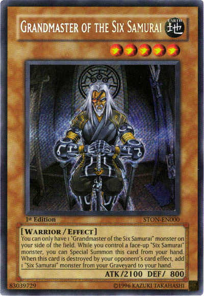 Grandmaster of the Six Samurai [STON-EN000] Secret Rare | Deep Dive Games St. Marys