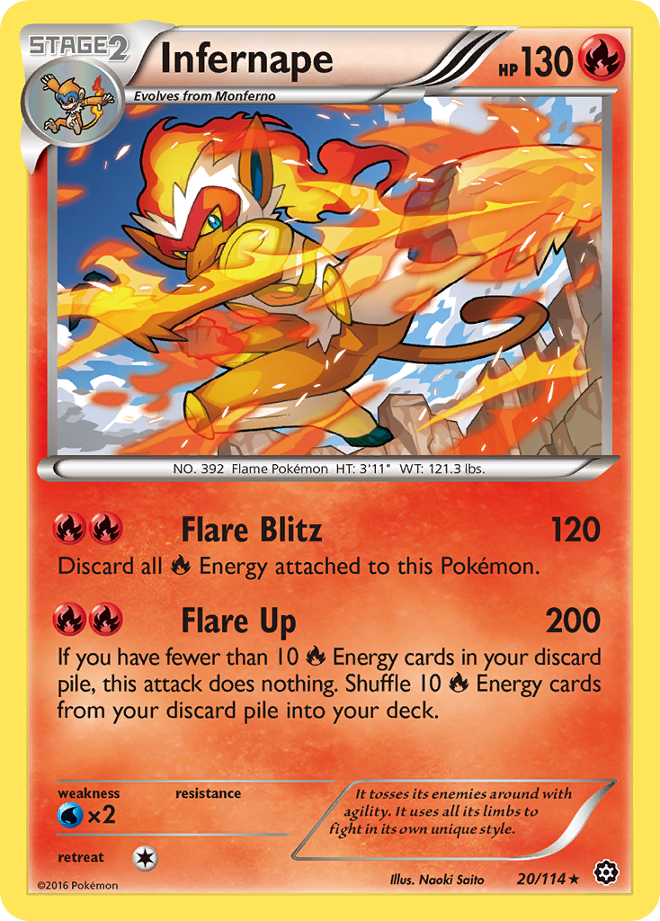 Infernape (20/114) [XY: Steam Siege] | Deep Dive Games St. Marys