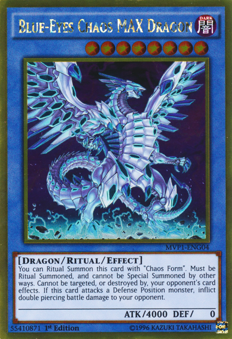 Blue-Eyes Chaos MAX Dragon [MVP1-ENG04] Gold Rare | Deep Dive Games St. Marys