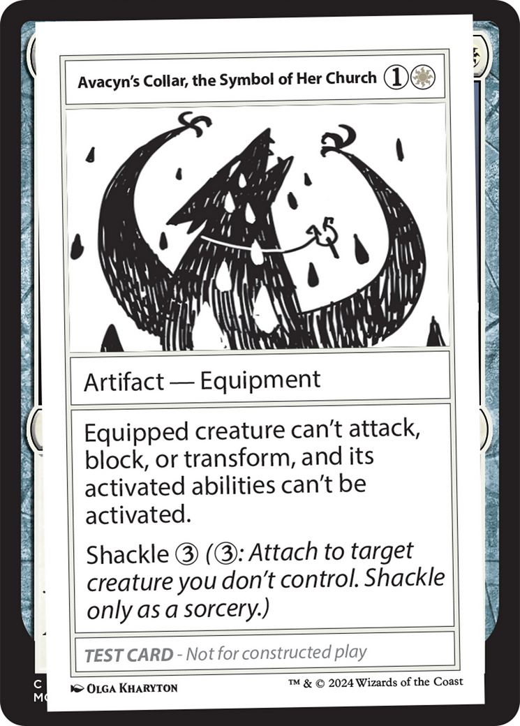 Avacyn's Collar, the Symbol of Her Church [Mystery Booster 2 Playtest Cards] | Deep Dive Games St. Marys