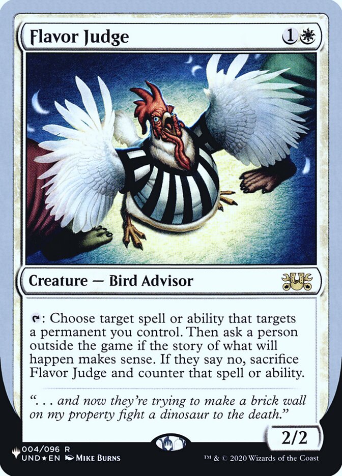 Flavor Judge (Unfinity Foil Edition) [The List] | Deep Dive Games St. Marys