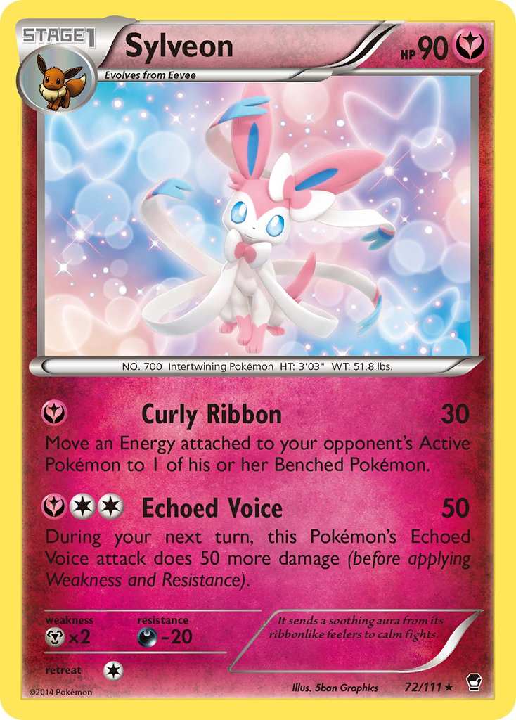 Sylveon (72/111) (Theme Deck Exclusive) [XY: Furious Fists] | Deep Dive Games St. Marys