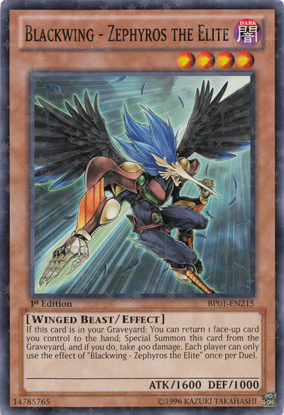 Blackwing - Zephyros the Elite [BP01-EN215] Starfoil Rare | Deep Dive Games St. Marys