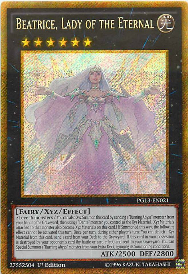 Beatrice, Lady of the Eternal [PGL3-EN021] Gold Secret Rare | Deep Dive Games St. Marys