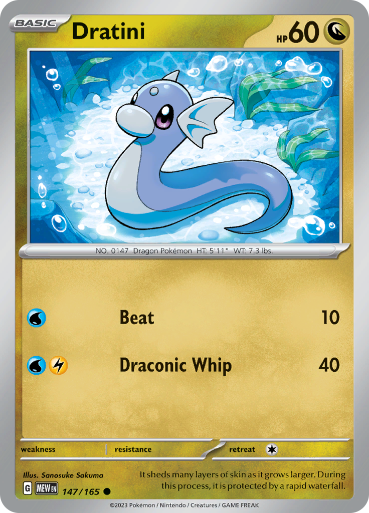 Dratini (147/165) [Scarlet & Violet 151] | Deep Dive Games St. Marys