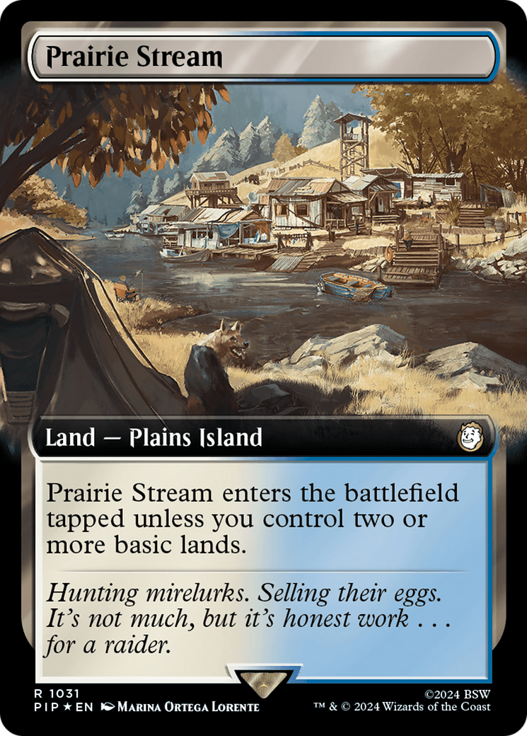 Prairie Stream (Extended Art) (Surge Foil) [Fallout] | Deep Dive Games St. Marys