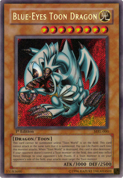 Blue-Eyes Toon Dragon [MRL-000] Secret Rare | Deep Dive Games St. Marys