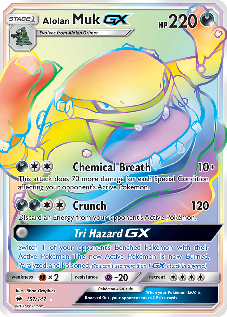 Alolan Muk GX (157/147) [Sun & Moon: Burning Shadows] | Deep Dive Games St. Marys