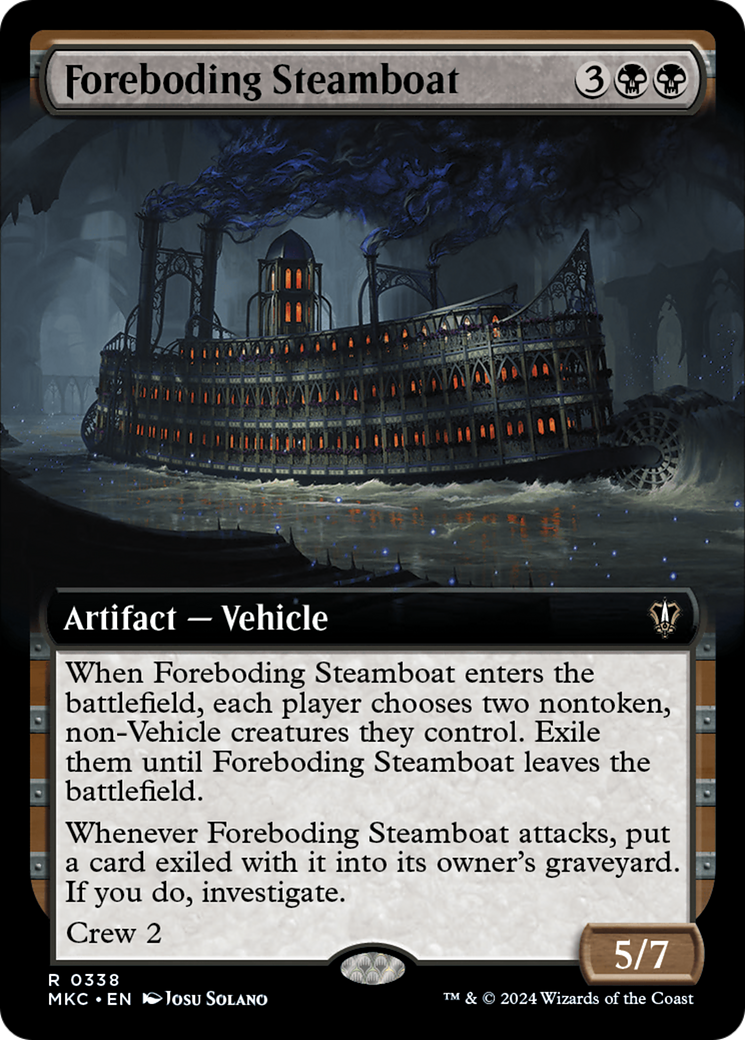 Foreboding Steamboat (Extended Art) [Murders at Karlov Manor Commander] | Deep Dive Games St. Marys