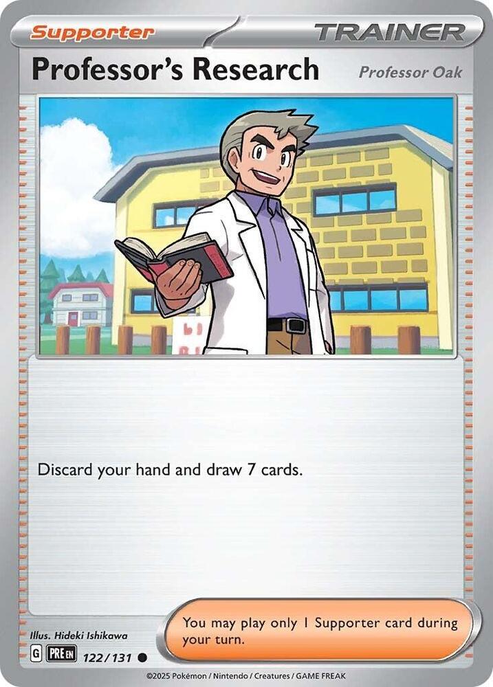 Professor's Research (122/131) [Professor Oak] [Scarlet & Violet: Prismatic Evolutions] | Deep Dive Games St. Marys