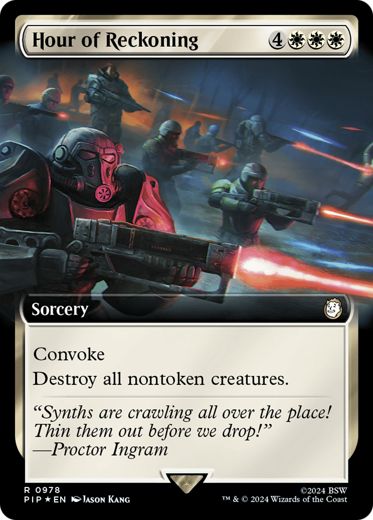 Hour of Reckoning (Extended Art) (Surge Foil) [Fallout] | Deep Dive Games St. Marys