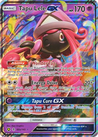 Tapu Lele GX (60a/145) (Alternate card) (Jumbo Card) [Sun & Moon: Guardians Rising] | Deep Dive Games St. Marys