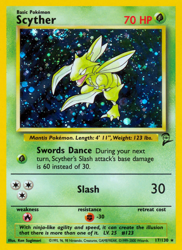 Scyther (17/130) [Base Set 2] | Deep Dive Games St. Marys