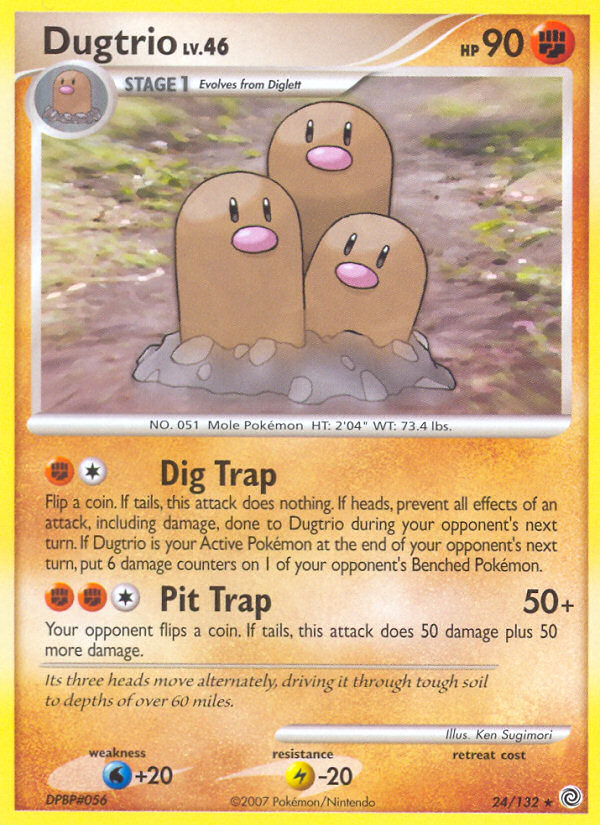 Dugtrio (24/132) [Diamond & Pearl: Secret Wonders] | Deep Dive Games St. Marys