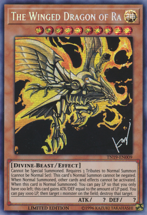 The Winged Dragon of Ra [TN19-EN009] Prismatic Secret Rare | Deep Dive Games St. Marys