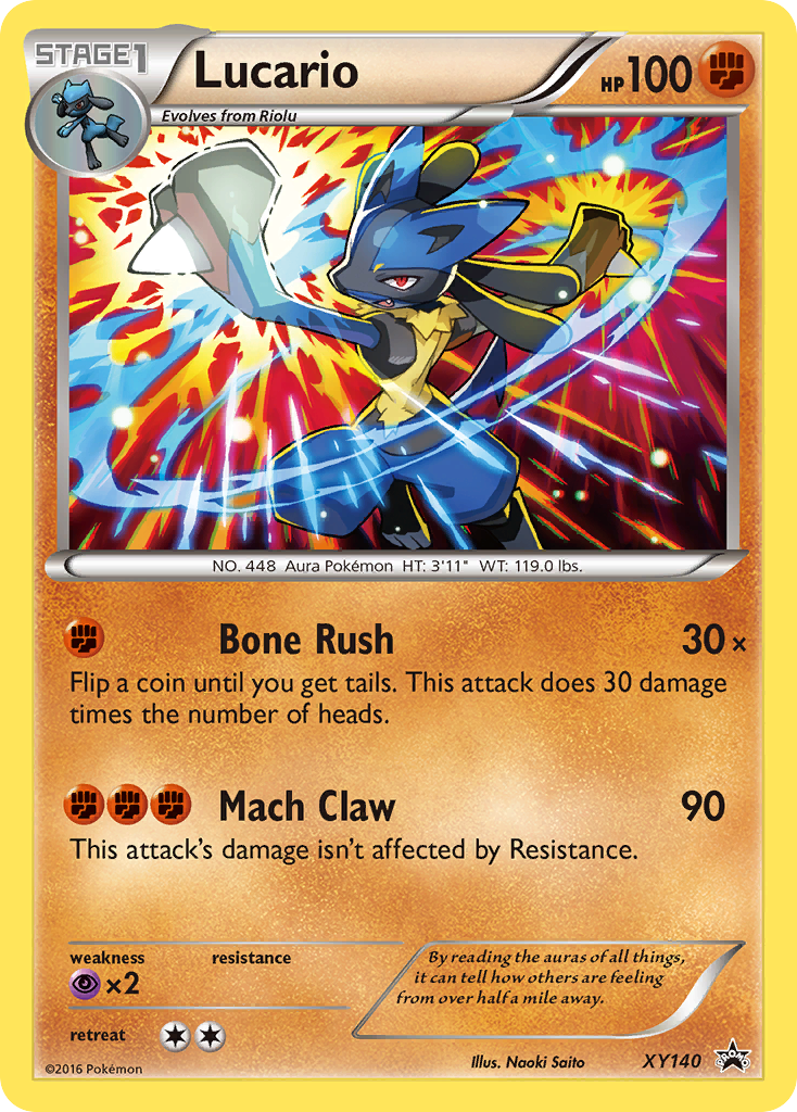 Lucario (XY140) [XY: Black Star Promos] | Deep Dive Games St. Marys