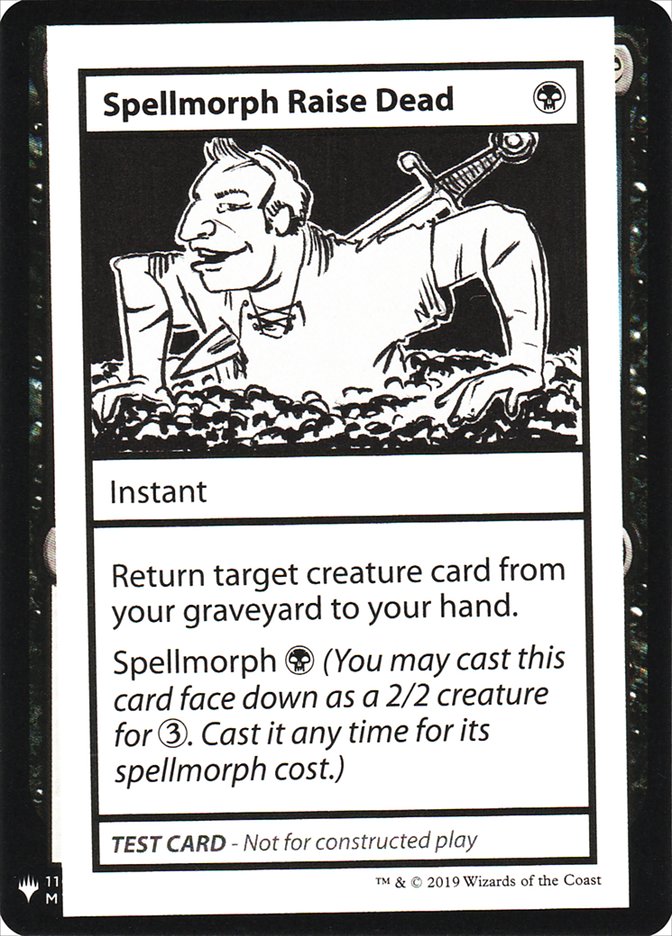 Spellmorph Raise Dead [Mystery Booster Playtest Cards] | Deep Dive Games St. Marys