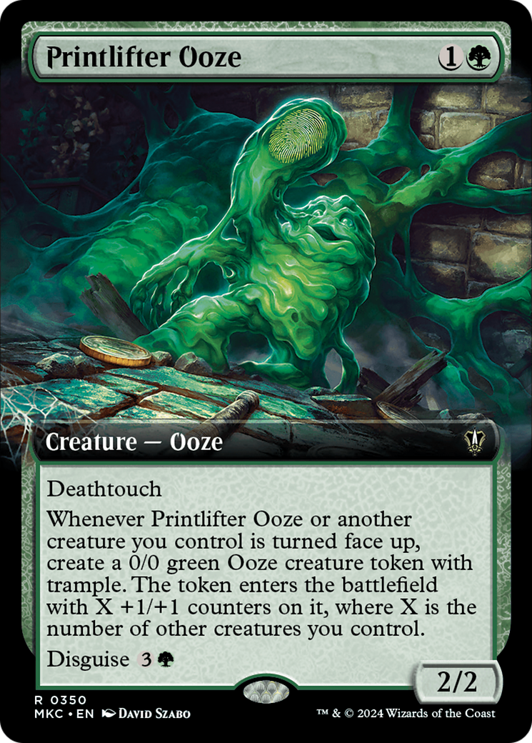 Printlifter Ooze (Extended Art) [Murders at Karlov Manor Commander] | Deep Dive Games St. Marys