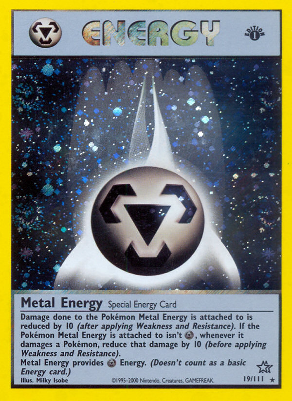 Metal Energy (19/111) [Neo Genesis 1st Edition] | Deep Dive Games St. Marys