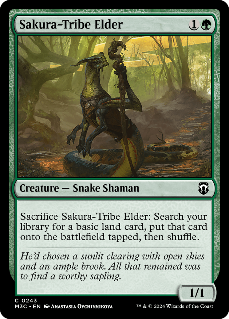 Sakura-Tribe Elder (Ripple Foil) [Modern Horizons 3 Commander] | Deep Dive Games St. Marys