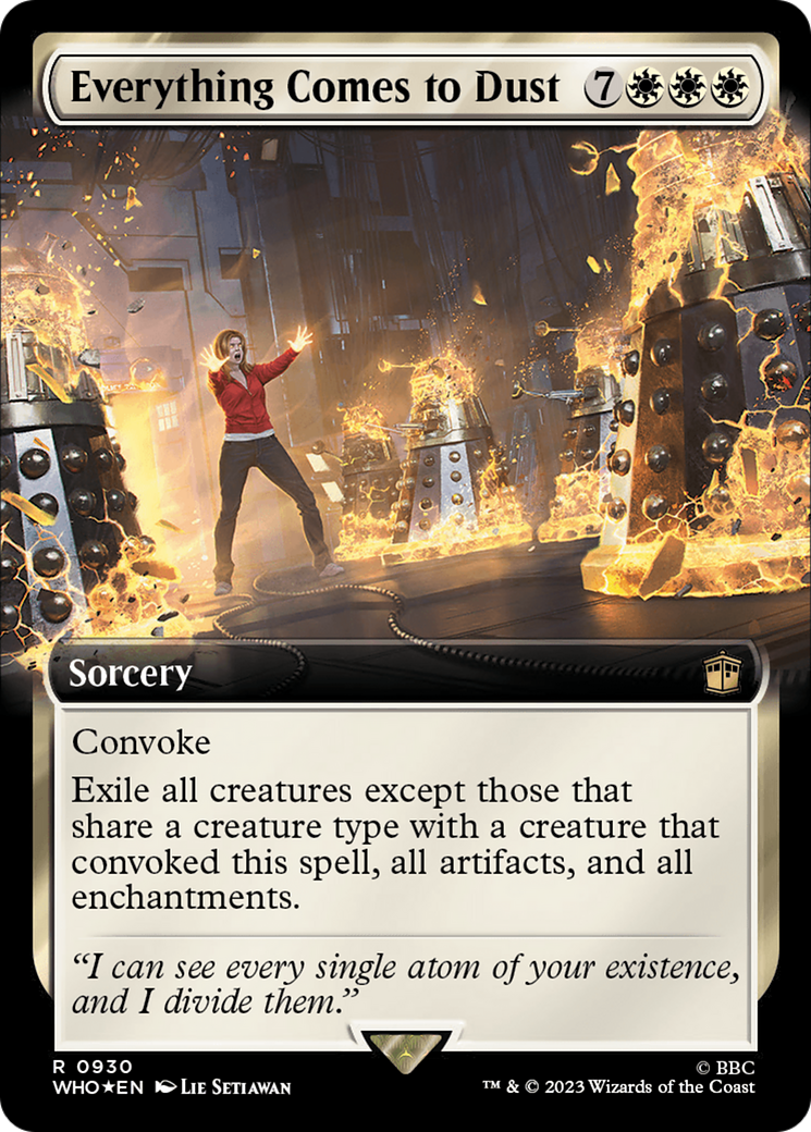 Everything Comes to Dust (Extended Art) (Surge Foil) [Doctor Who] | Deep Dive Games St. Marys