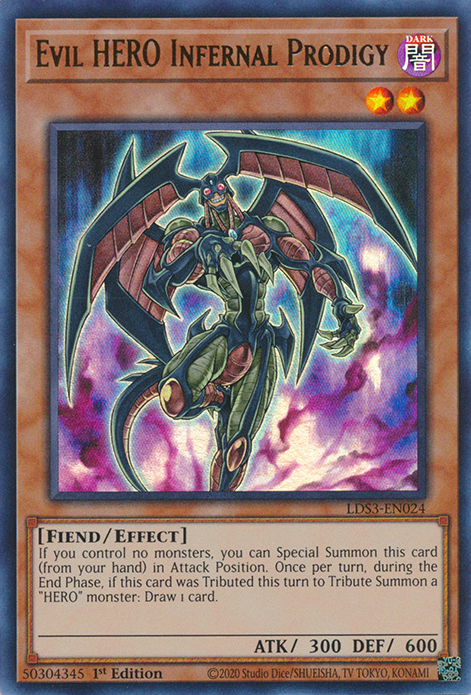 Evil HERO Infernal Prodigy [LDS3-EN024] Ultra Rare | Deep Dive Games St. Marys