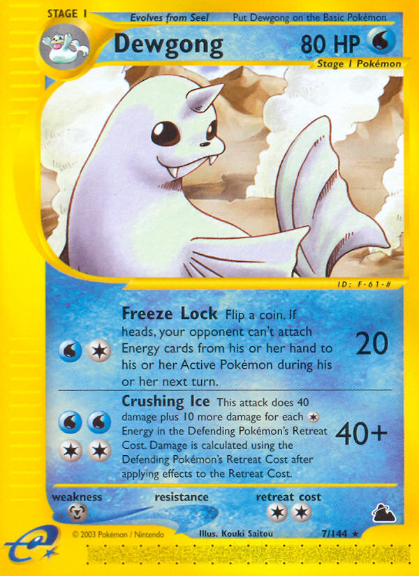 Dewgong (7/144) [Skyridge] | Deep Dive Games St. Marys