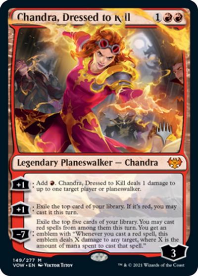 Chandra, Dressed to Kill (Promo Pack) [Innistrad: Crimson Vow Promos] | Deep Dive Games St. Marys