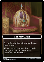 The Monarch // Dinosaur Double-Sided Token [The Lost Caverns of Ixalan Commander Tokens] | Deep Dive Games St. Marys