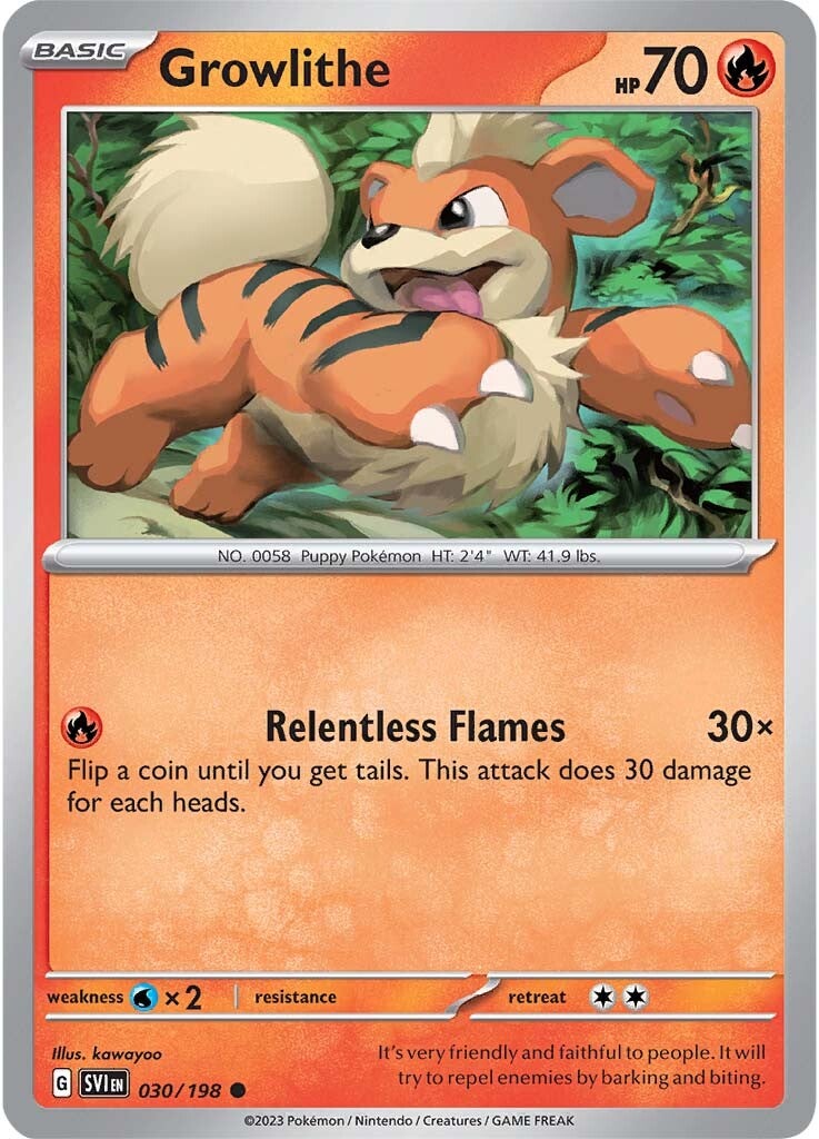 Growlithe (030/198) [Scarlet & Violet: Base Set] | Deep Dive Games St. Marys